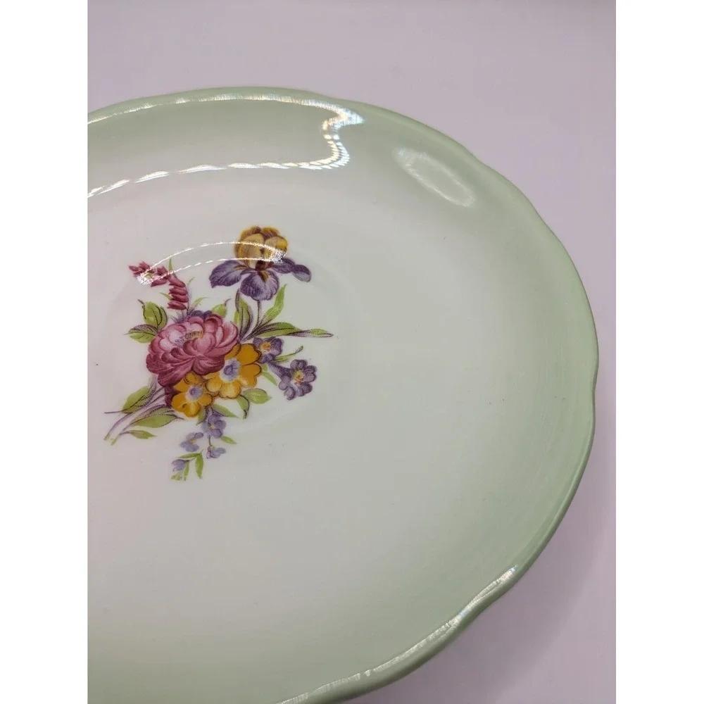 Royal Stafford England Tea‎ Cup And Saucer Mint Green White Floral Design